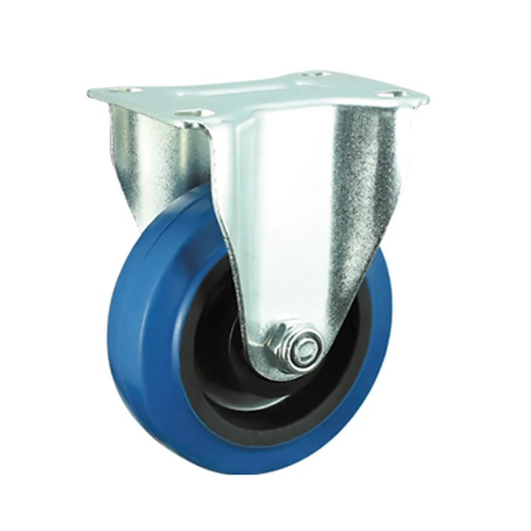 Trolley Castors Pvc Pu Caster Wheels 4 Inch Threaded Rubber Caster