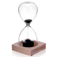 

Magnetic Sand Timer Hourglass with Beech Wood Base