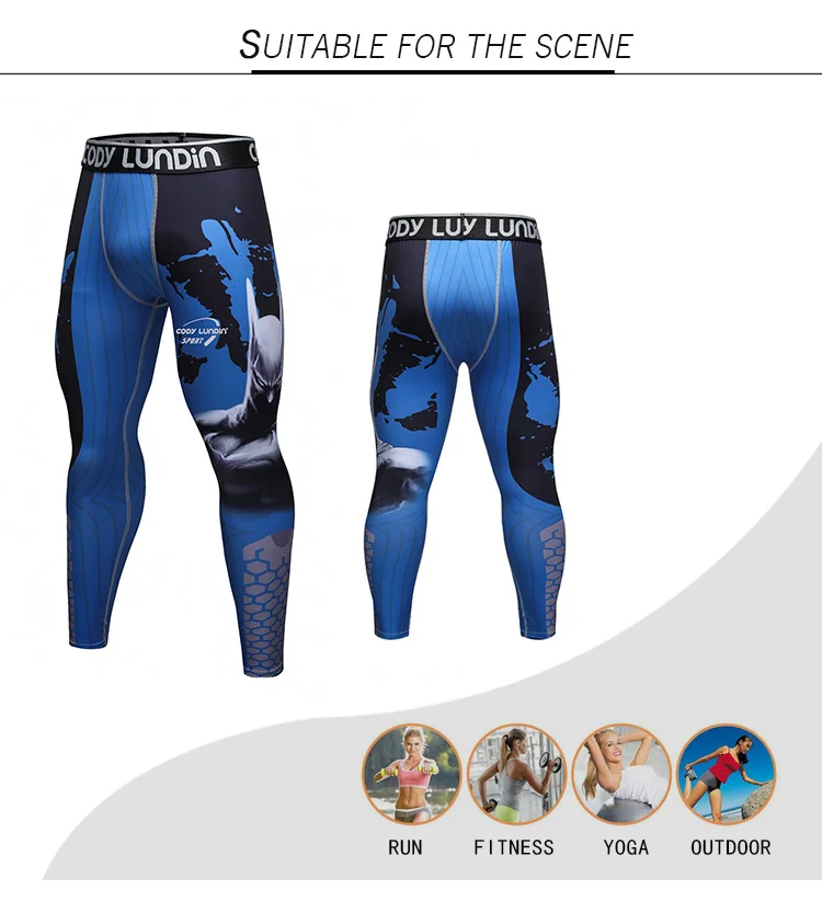 Hot New Sale Wholesale Full Sublimation Leggings Men's Bjj MMA Spats For Training Tight Wear