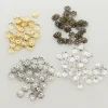 Vintage brass Filigree flower bead caps BC041#