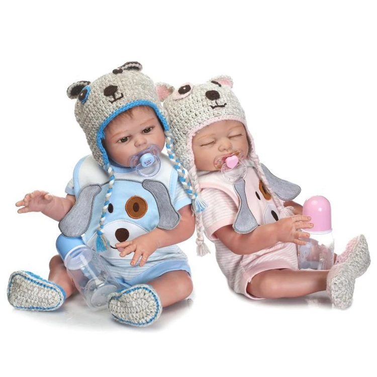 Poupee Reborn En Silicone Pour Bebe Fille Et Garcon 50cm Corps Complet En Silicone Jumelles Jouet Fait A La Main Buy Poupee En Silicone Pleine Poupee Reborn Poupee Realiste Product On Alibaba Com