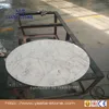 White outdoor small restaurant countertop round marble working table top