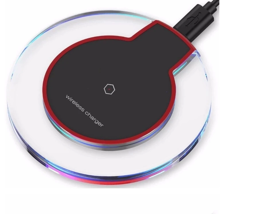 

Crystal LED wireless charger Factory , Cheap Fast Mobile Charging Pad