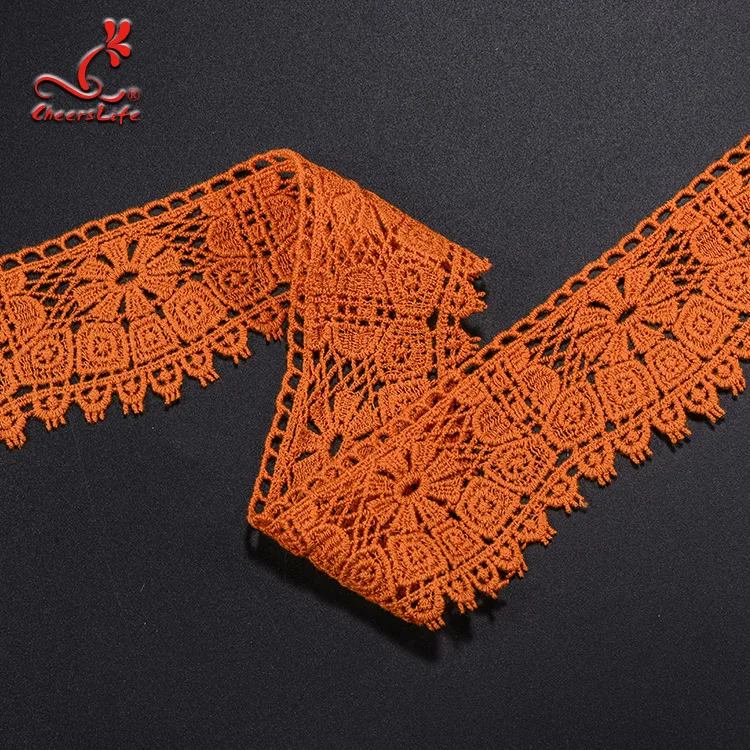 

Wholesale Guipure Trim Lace Water Soluble Lace Trim For Garment