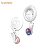 Earring design App operated Sync led flashing light touch sensor control light dimming beauty selfie ring light with a lens
