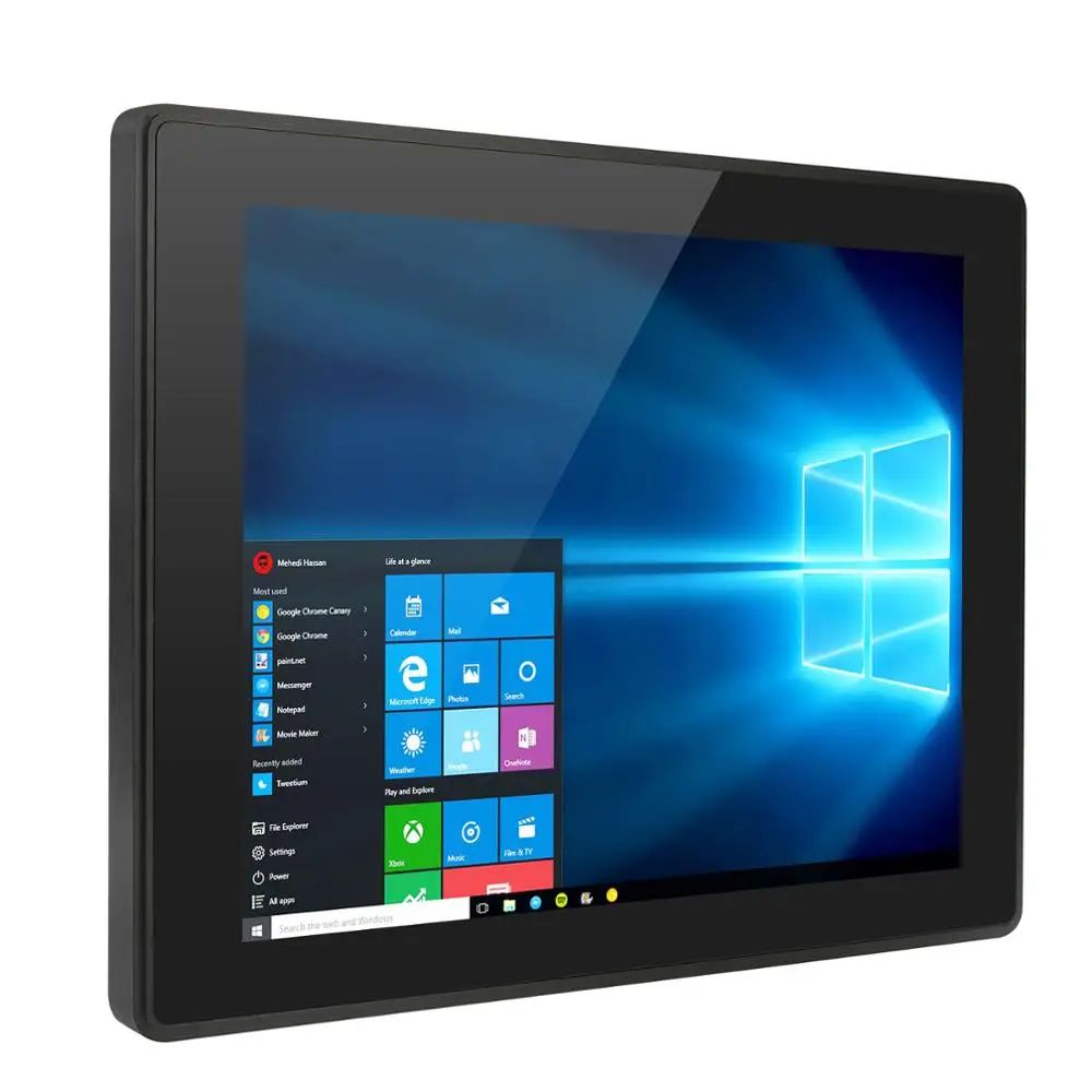 ECSUU 12.1inch intel 3855U core I3 I5 I7 cpu wall mount IP68 capacitive touch screen industrial all in one pc