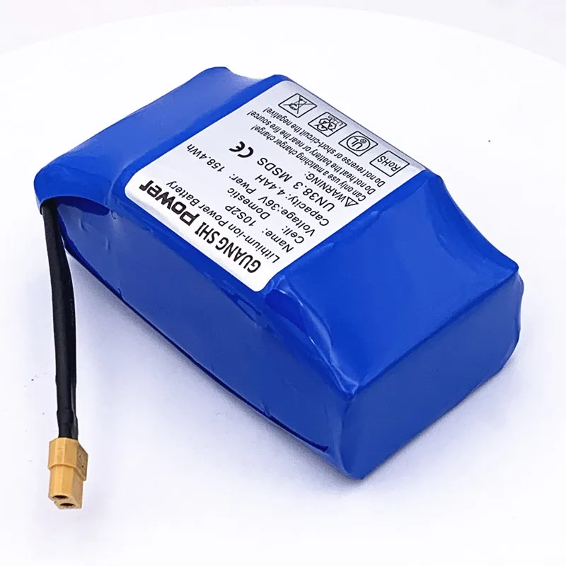 Rechargeable 36v 4.4ah 158wh Lithium Battery 36v Scooter Balance