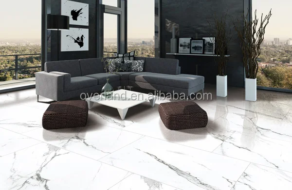 Glazed Bianco Carrara white ceramic tile