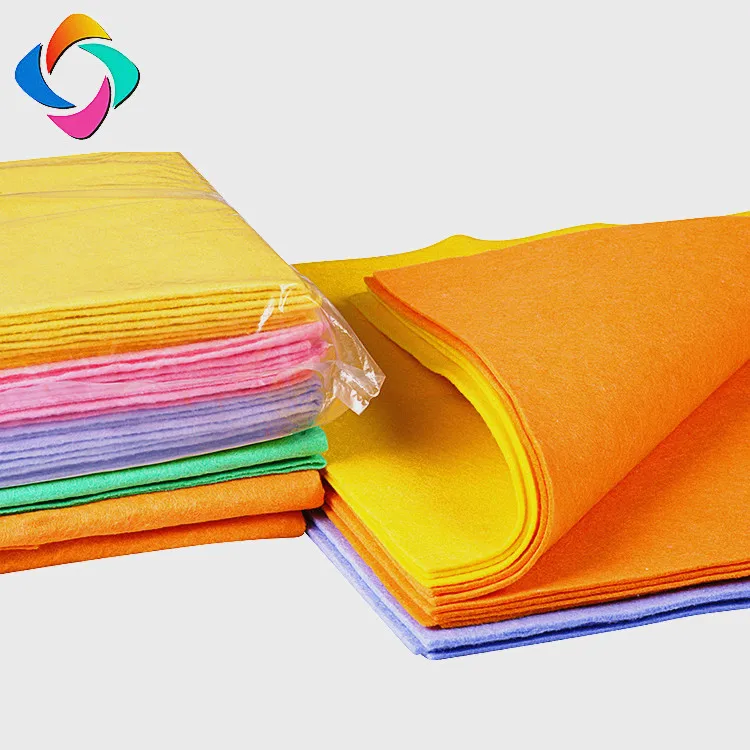 

Germany needle-punched nonwoven cleaning cloth viscose polyester shammy cloth / household cleaning rags, White,yellow,green,pink, orange(customized)