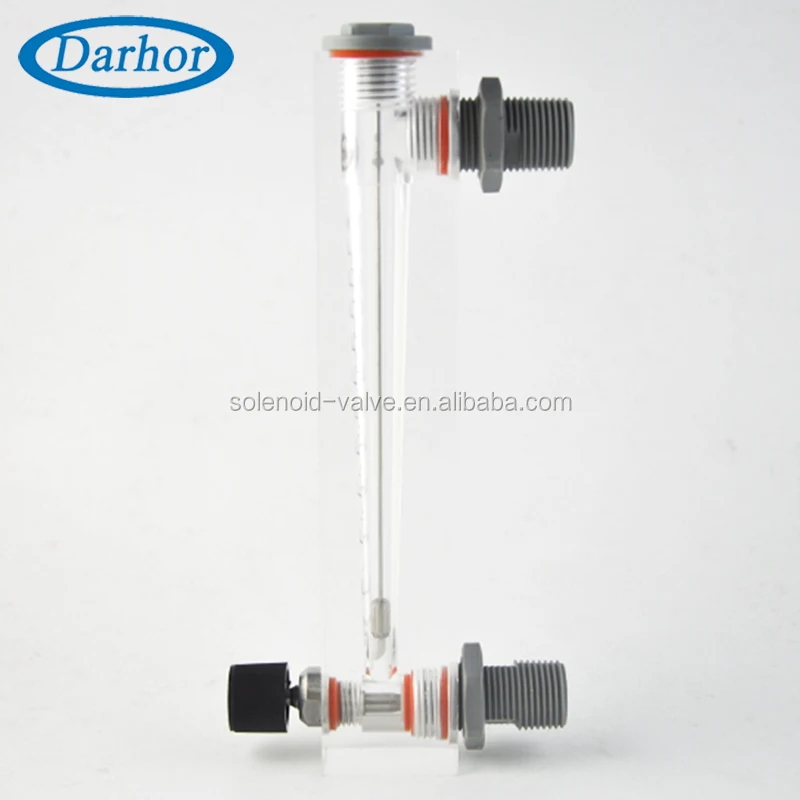
DFC durable panel mount nitrogen acrylic flowmeter water double scale rotameter 