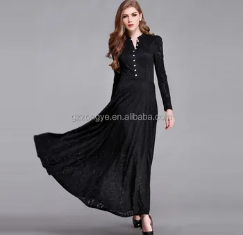 Long Sleeve Chiffon Maxi Dress