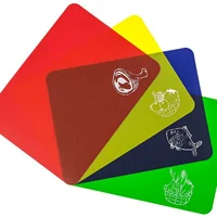 

Sweettreats Cutting Boards, Set of 4 flexible Color coded chopping mats