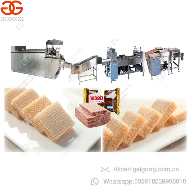 Automatic Chocolate Enrobing Wafer Biscuit Making Machine