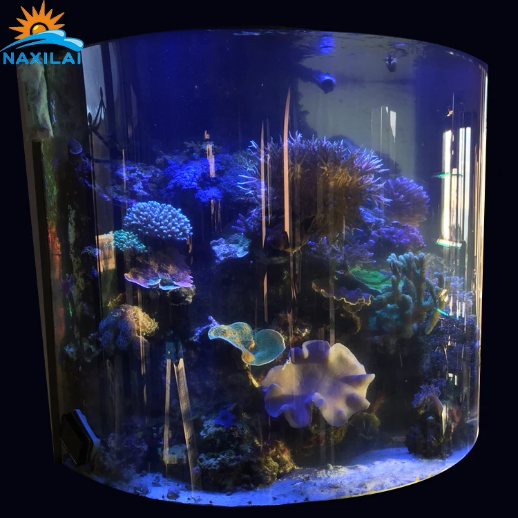 half cylinder aquarium