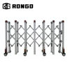 Movable aluminum accordion barrier gates