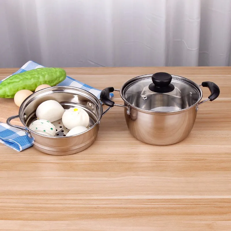 Wholesale Soup Pot Stainless Steel Stock Pot With Brown Glass Lid ...