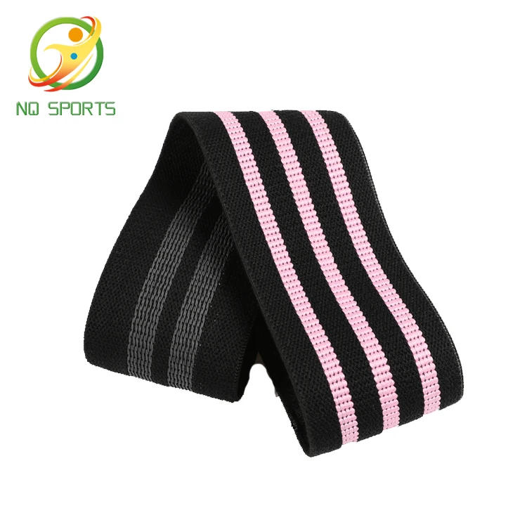 

NQ Sports ECO Friendly Custom Printed Exercise Fabric Resistance Yoga For Body Shaping Booty Bands, Pink or customized color