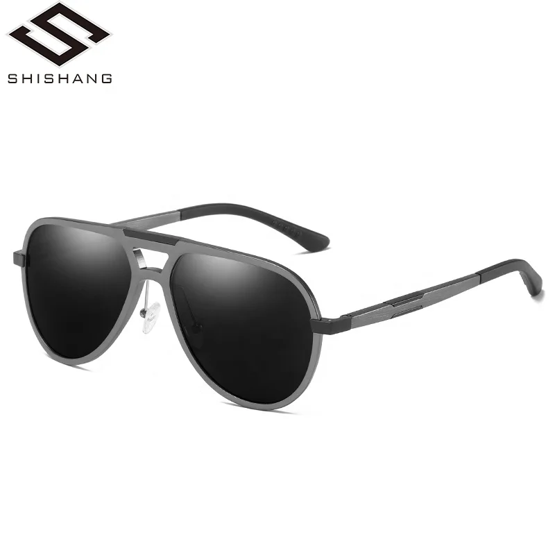 

Newly designed classic but fashion polarized metal pilot style sunglasses for men and women OEM wholesale from China factory, N/a