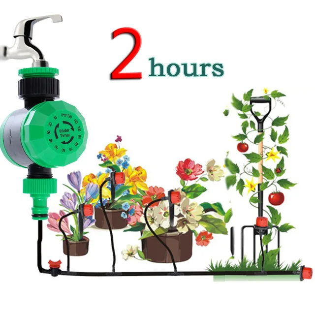 

Skyplant Automatic Digital Watering timer in LCD Electronic Home Irrigation Timer For Watering Garden Irrigation Watering, Black
