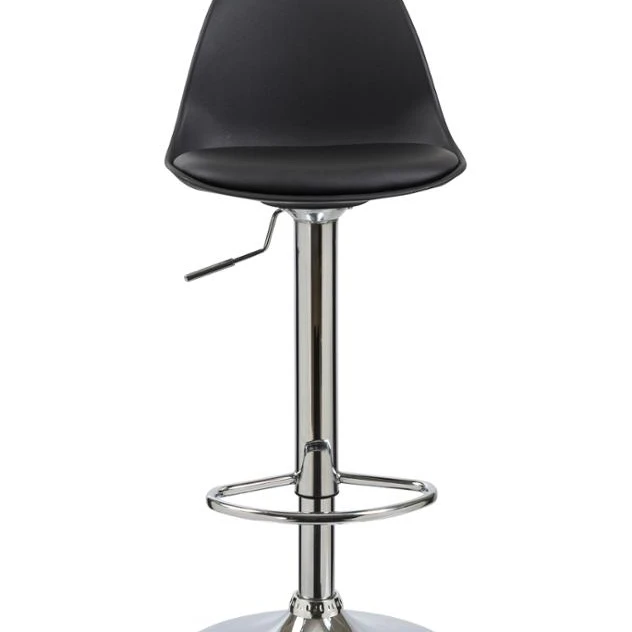 Adjustable Pp Plastic Bar Chair Modern Footrest Metal Bar Stool Buy