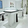 High Quality Bulletproof Glass Jewelry Display Body Piercing Jewelry Display Cases For Mall