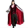 Men Vampire Earl's Costume Halloween Cosplay Costume game Wear Magic Show