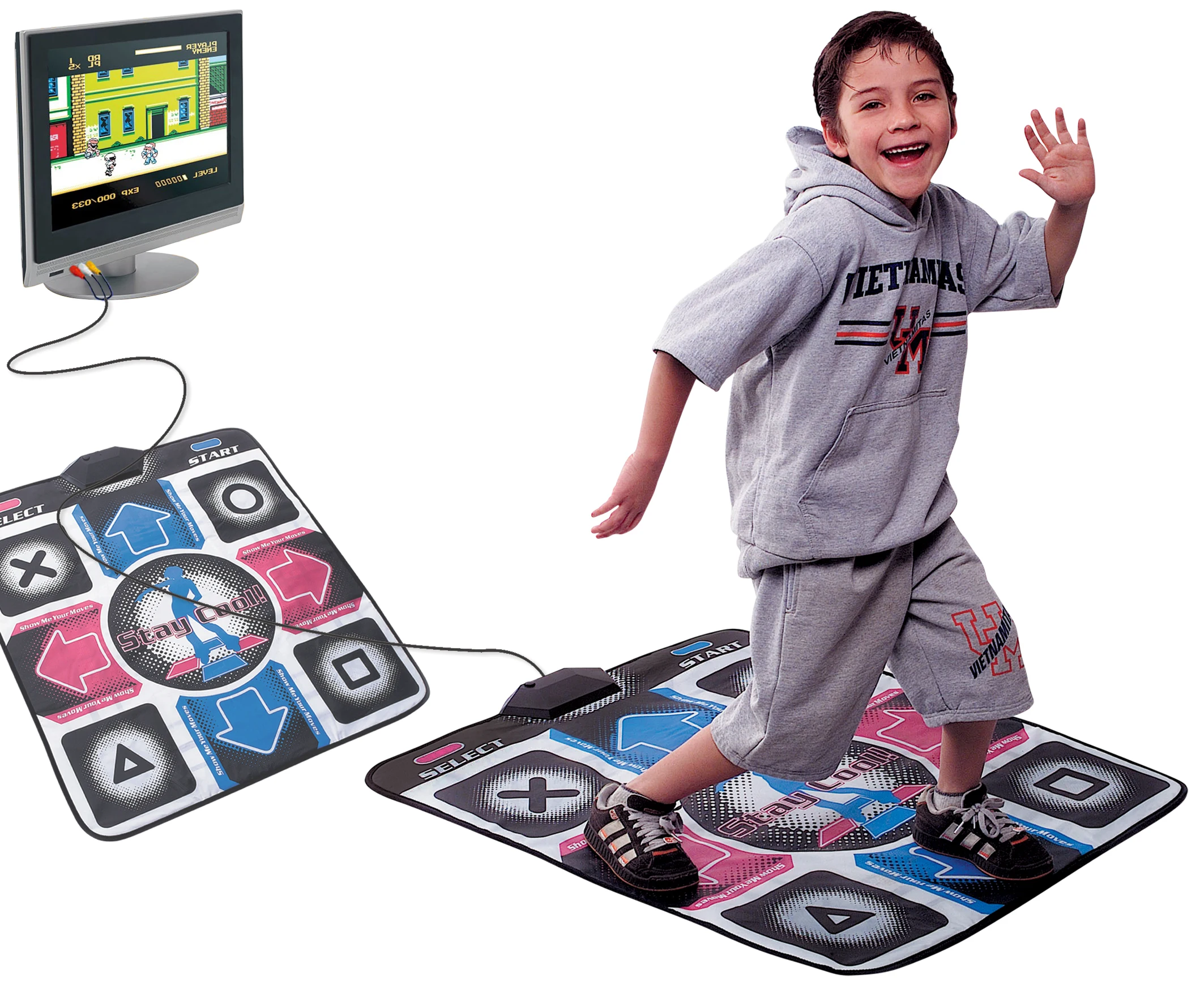 
16 Bit TV Dance Mat Dance Pad Non Slip Dancing Blanket Dancing 168 songs included with 4 interesting games 