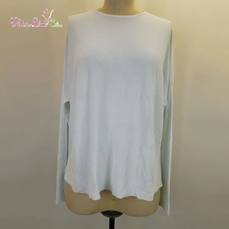 China wholesale custom women plain pullover knitting sweater