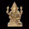 Exquisite Religious Indian Crafts Metal Bronze Ganesh Status for Sale