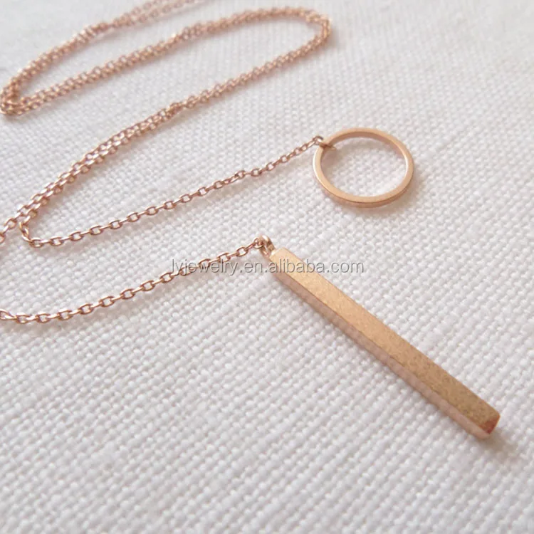 Vogue Or Rose Bar Lariat Collier Pour Femmes Simple Reglable Barre Verticale Collier Bijoux Lyn00 Buy Collier Lettre Y Collier Goutte Gemme Rouge Collier En Or Bijoux Vogue Product On Alibaba Com