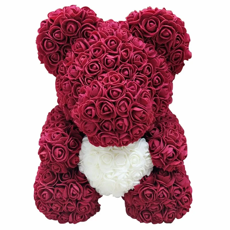 handmade rose bear