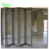 Aluminum bi folding door design with thermal break