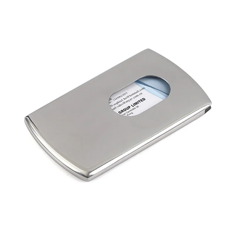 

High Quality Metal Business Card Case,Push Stainless Steel Name Card Holder