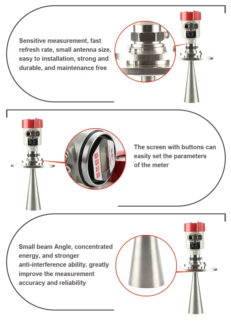 Displacer level transmitter, radar level transmitter price