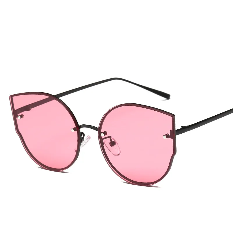 

Cat Eye Women Sunglasses Eyewear 2019 Brand Design Mirror Vintage Fashion Sun Glasses (SK323), As picture