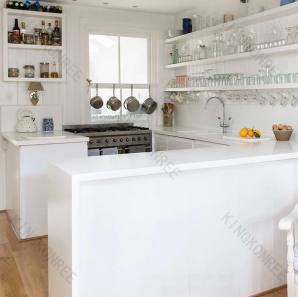 Kkr aangepaste goedkope steen kleine witte keuken bar voor thuis ...