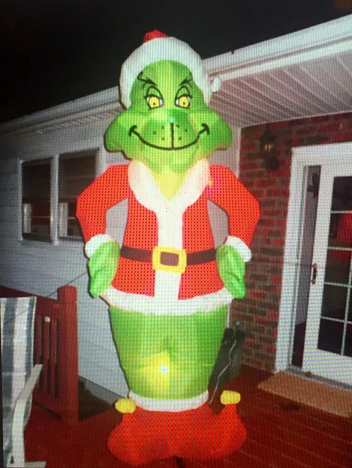 Inflatable Grinch Christmas Decorations / Dr Seuss 10 Ft Inflatable ...