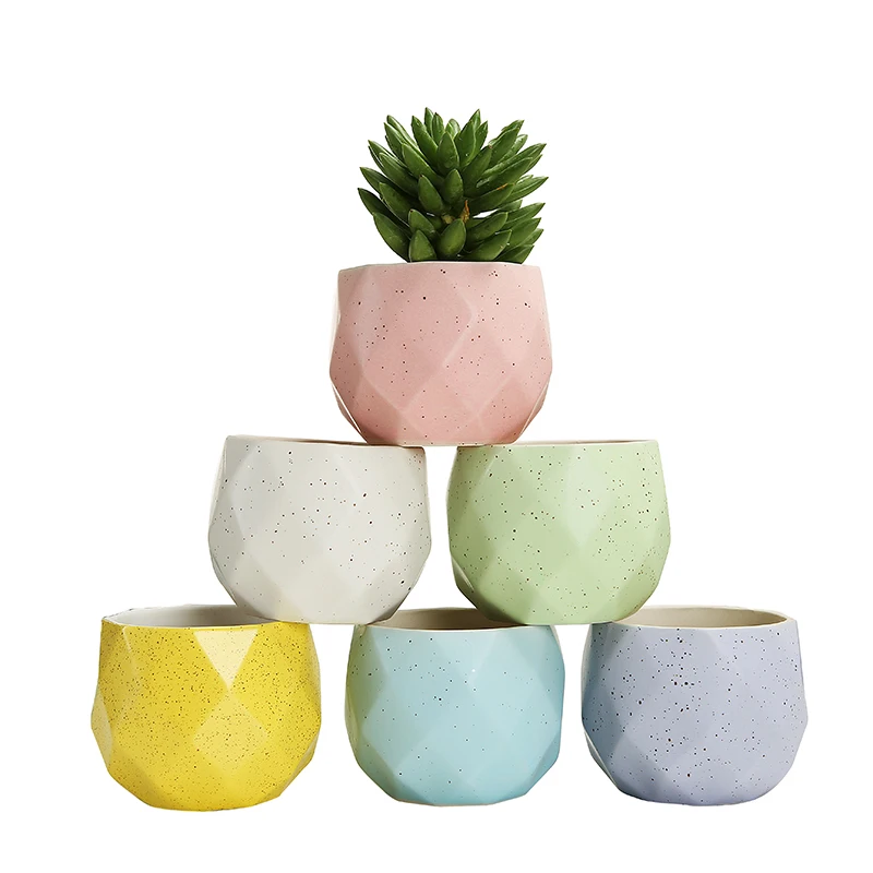 

Wholesale Plant Pots For Table Ceramic Flower Succulent Pot Mini Ceramic Planter Set, Any pms colour is accepted