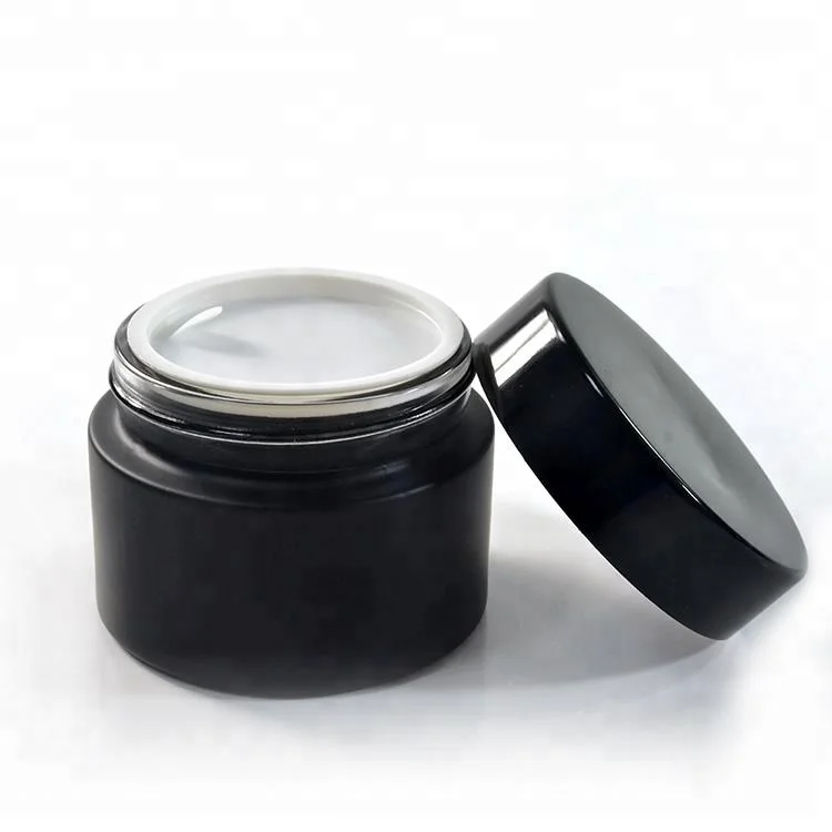 Empty Lip Balm Cosmetic Cream Container 15ml 20ml 30ml 50ml Matte Black