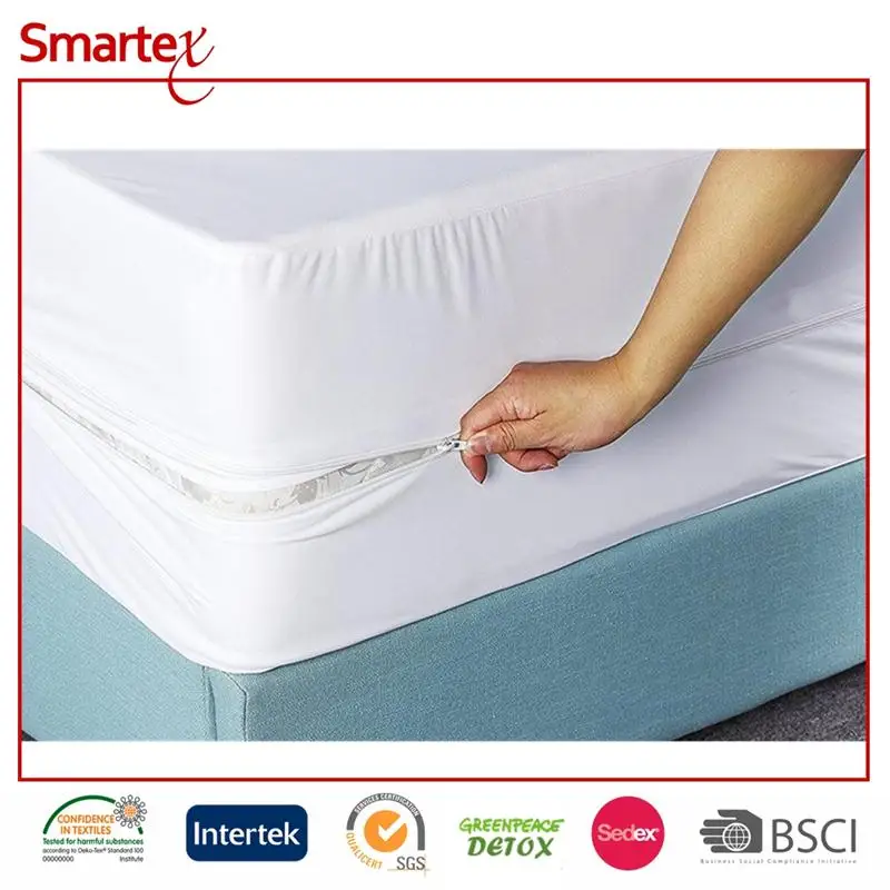 Anti Dust Mite,Anti Bed Bug Waterproof Mattress Cover Encasement With ...