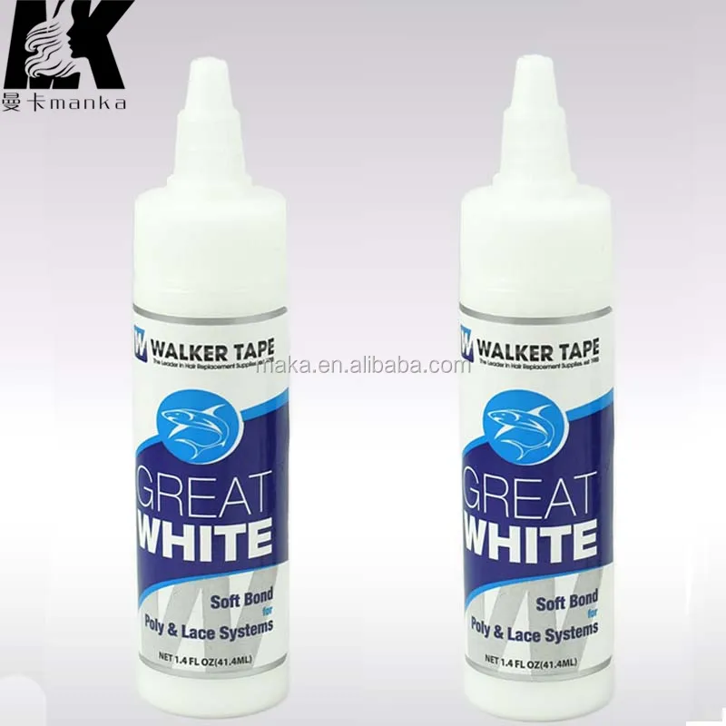 

Great White Adhesive 1.4 oz Waterproof Glue Walker Lace Wig Toupee Hairpiece