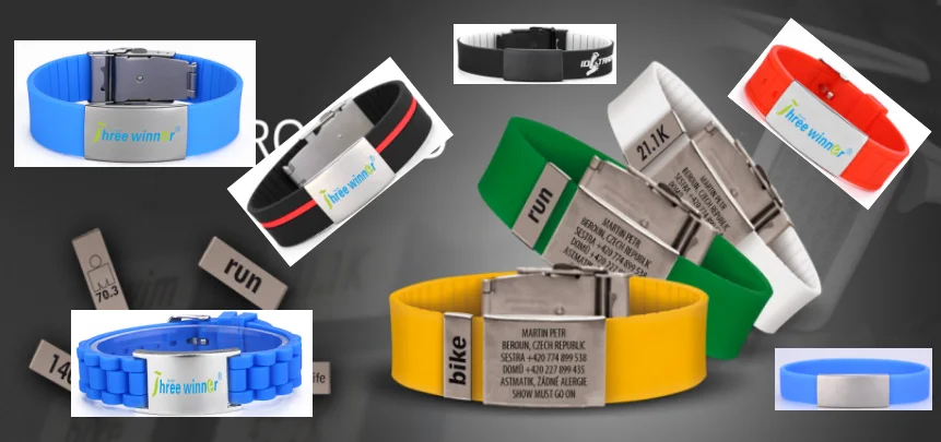 Wholesale custom double silicone wristband