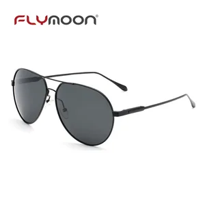 Custom Promotion LOGO Branded Polarized Unisex Mirrored Sunglasses Man Trendy Design