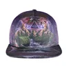 Wholesale Custom printed Adjustable 5 Panel Hat Flat Brim Snapback Cap