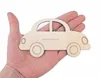 Wooden Car Shape Cut Art Projects Craft Decoration Gift Decoupage Ornament