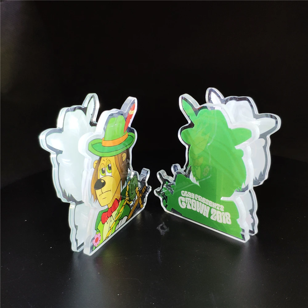 
Free Sample CNC Cut Offset Print Custom Acrylic Hair Clip Accessory Clamps Claws Hairpin 