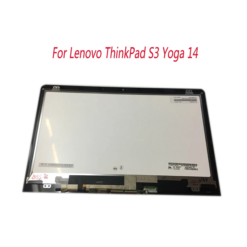 

1920x1080 Full LCD Screen Display Assembly Touch Digitizer Panel Replacement for Lenovo ThinkPad S3 Yoga  20FY0002US + BEZEL, Black/grey/champagne