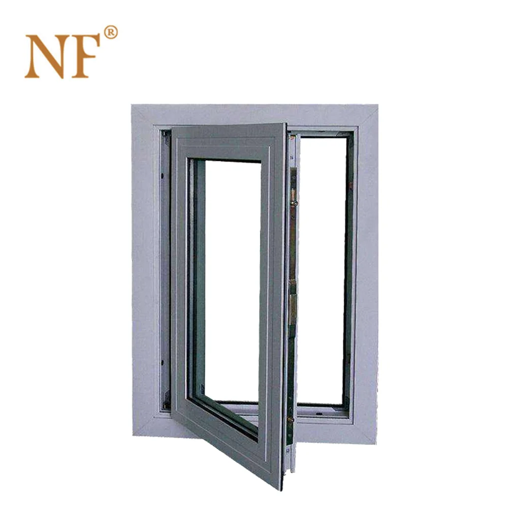 Strong Aluminum frame double glazing single pane casement window