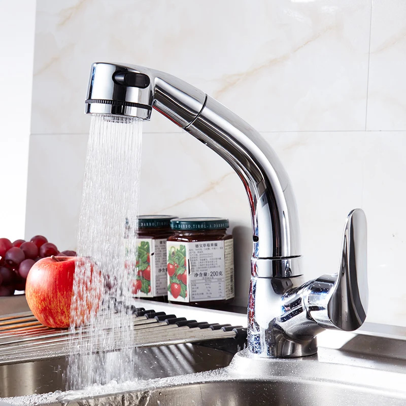 Fapully Dualuse Kitchen Telescopic Hot And Cold Faucets / Bathroom And