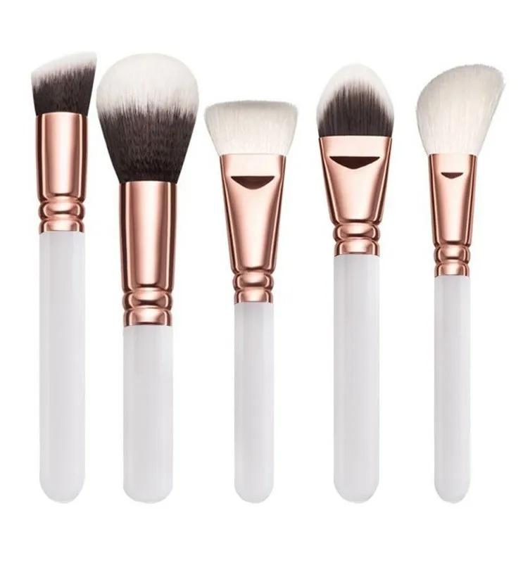 15pcs Private Label Professional Vegan White Handle Cosmetics Makeup